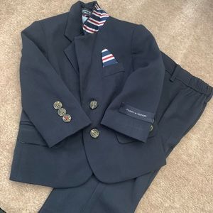 Brand new Tommy Hilfiger 12 month baby suit navy